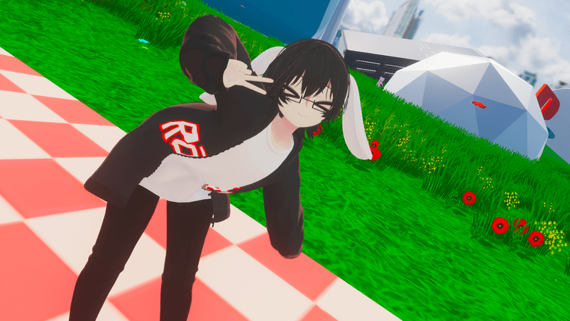 Teri con full body tracking en VRChat